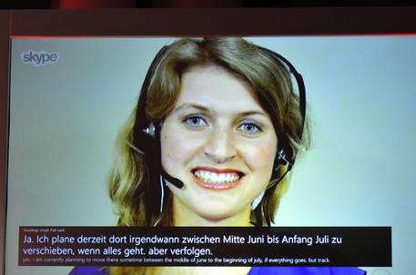 Skype Translator © ANSA