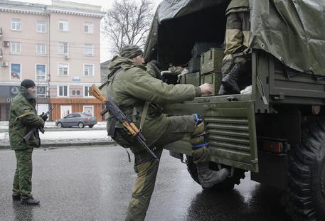 Filorussi a Donetsk © EPA