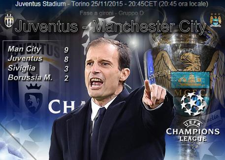 Juventus-Man City in Champions League © ANSA