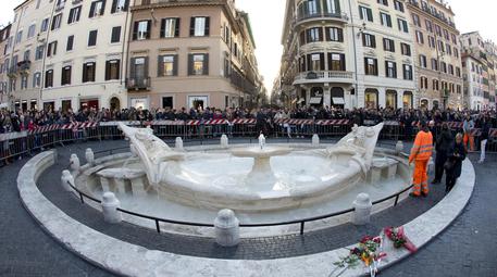 La Fontana della Barcaccia © ANSA