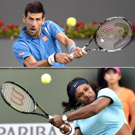 Novak Djokovic e Serena Williamos © ANSA