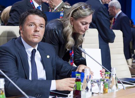 Il premier Matteo Renzi al vertice Nato di Varsavia, 8 luglio 2016. ANSA/ PALAZZO CHIGI - TIBERIO  BARCHIELLI © ANSA