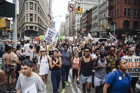 Black Lives Matter protest in New York, New York © EPA