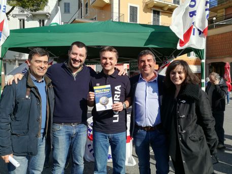 Lega: Salvini a Recco © ANSA