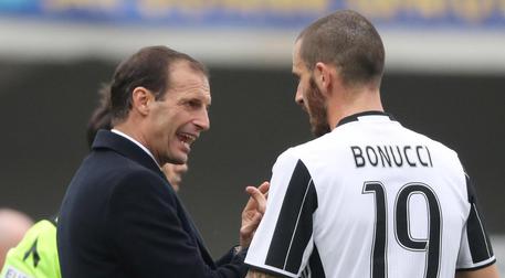 Allegri e Bonucci © ANSA