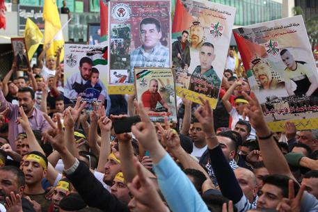 Manifestazione a Nablus © EPA