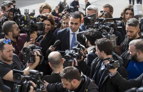 Il leader del M5S Luigi Di Maio, si reca al Quirinale per le consultazioni  Roma, 5 aprile 2018 © ANSA