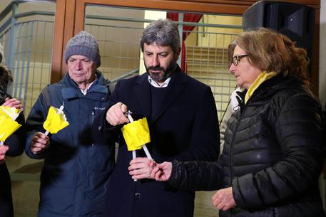 Fico con la famiglia di Regeni alla fiaccolata © ANSA