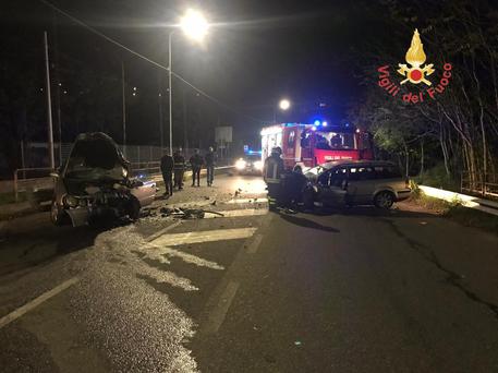 ansa rome crash car dies woman