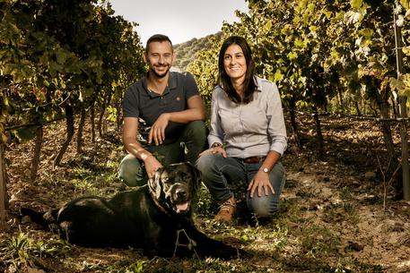 Cantina Serdiana, Antonella Corda e il marito © ANSA