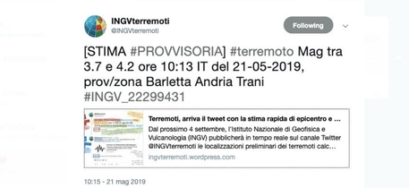 Terremoti Scossa 3 9 In Puglia Puglia Ansa It