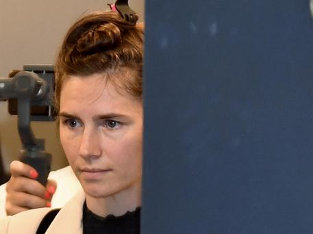 Amanda Knox arrives in Milan © ANSA