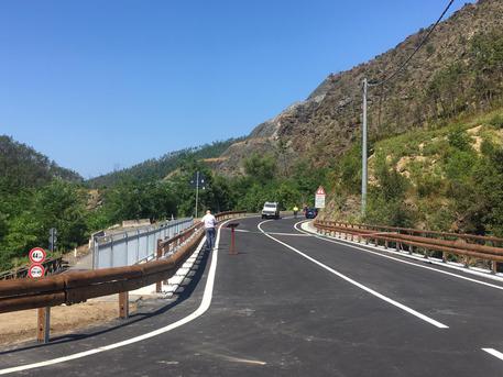 Il nuovo ponte a Rocchetta Vara © ANSA