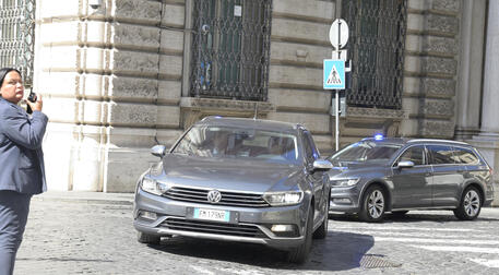 Mario Draghi rientra a Palazzo Chigi © ANSA