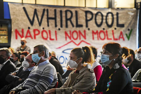 OPERAI WHIRLPOOL PER LA PRIMA VOLTA IN PARLAMENTO © ANSA