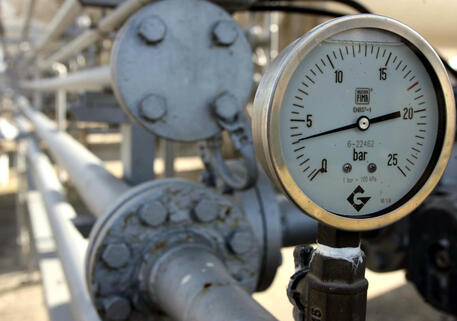 Il manometro di un impianto di gas © ANSA