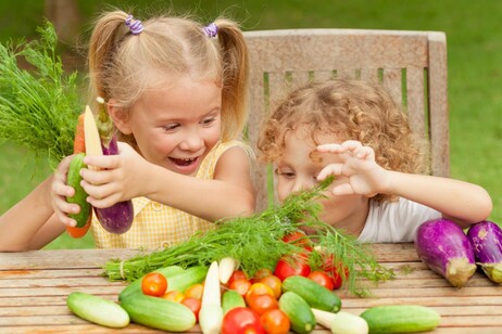 Bambini e cibo sano