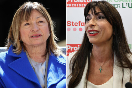 Donatella Tesei e a destra Stefania Proietti