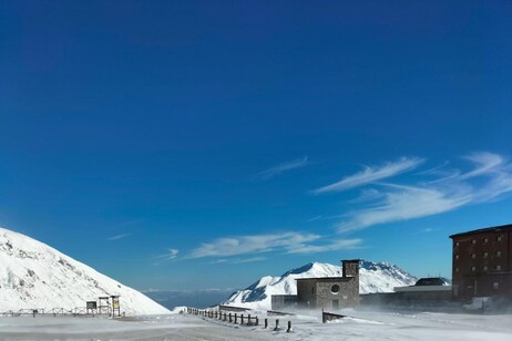 neve a Campo Imperatore, nevicata del 14 novembre 2024