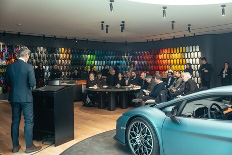 Presentazione nuova Lamborghini Temerario alla stampa italiana