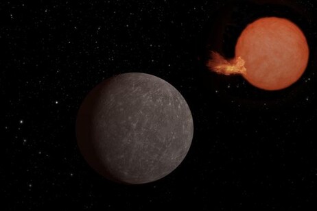 Rappresentazione artistica dell'esopianeta Speculoos-3 b in orbita attorno alla sua stella (fonte: NASA/JPL-Caltech)