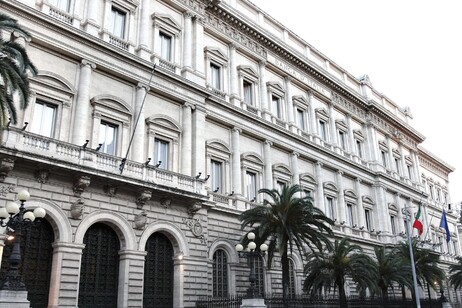 La sede della Banca d'italia in via Nazionale a Roma