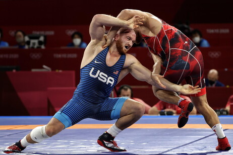 Lotta Men's Freestyle 97kg Semifinal match at the Wrestling events of the Tokyo 2020 Olympic Games