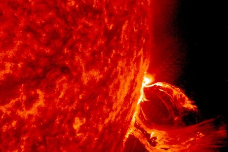 Un’espulsione di massa coronale (fonte: NASA Goddard Space Flight Center)