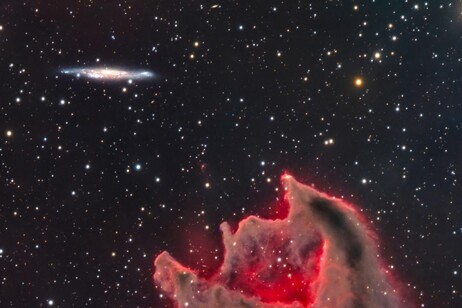'Il divoratore di galassie', ritrae il globulo cometario Cg4 (fonte: © ShaRa group)