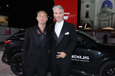 Jude Law e Ben Jackson alla proiezione di 'The Order'