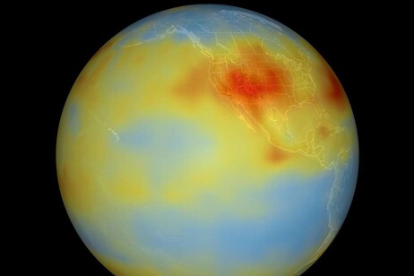 La CO2 sulla Terra rilevata nel 2003 dal satellite Aqua della Nasa (fonte: Picryl)