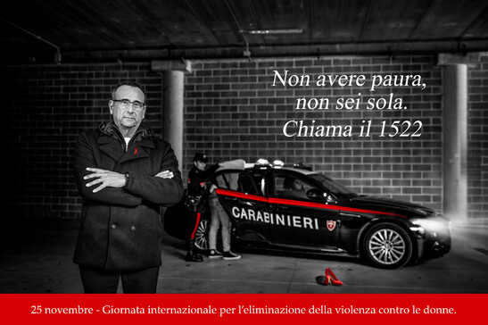 Carabinieri, spot con Carlo Conti contro violenza a donne