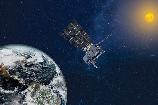 Rappresentazione artistica del satellite Goes-U (fonte: Nasa/Lockheed Martin)
