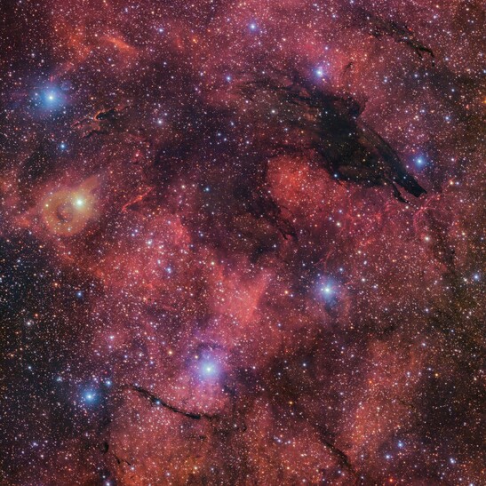 L'immagine,&nbsp;composta da 283 milioni di pixel, è stata catturata dal Vlt Survey Telescope (fonte:&nbsp;ESO/VPHAS+ team)