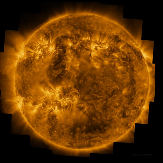 La corona solare in luce ultravioletta, fotografata dall'Extreme Ultraviolet Imager (fonte:&nbsp;ESA &amp; NASA/Solar Orbiter/EUI Team)