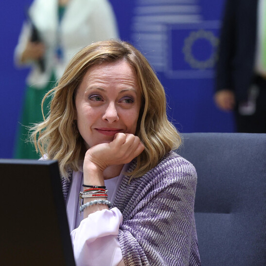 Giorgia Meloni al Consiglio Europeo