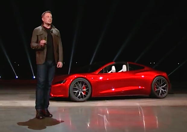 Elon Musk, fondatore di SpaceX e Tesla, ha presentato la nuova Roadster il mese scorso (fonte:Tesla) © Ansa