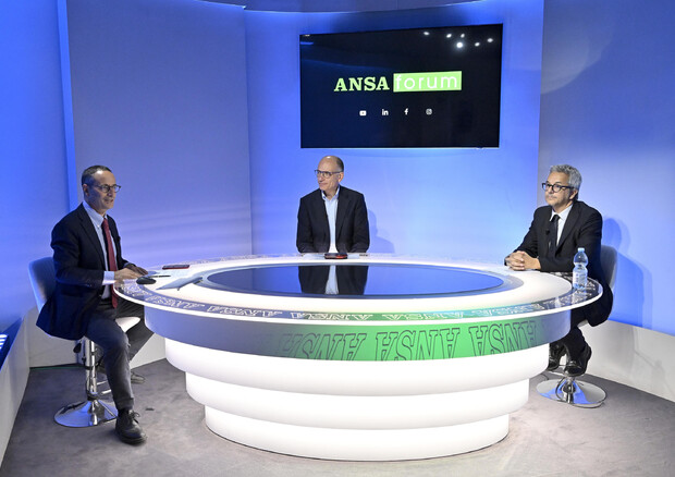 Enrico Letta al Forum ANSA © ANSA