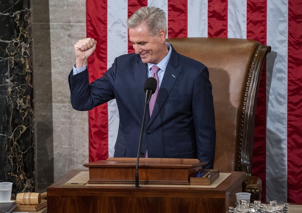 McCarthy elected US House Speaker on 15th vote (ANSA)