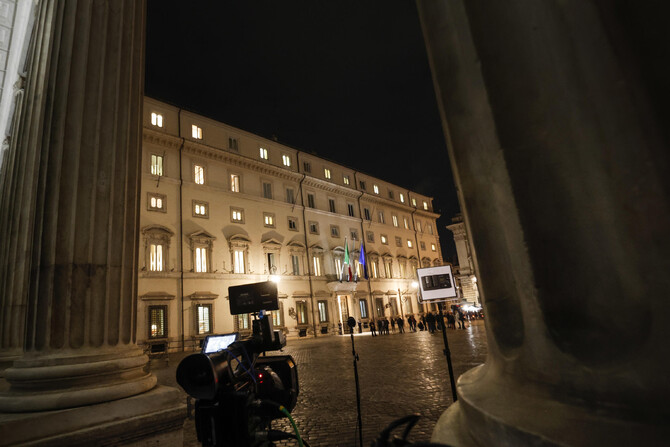 Veduta esterna di Palazzo Chigi