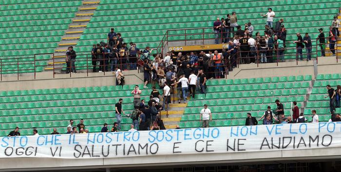 La Curva dell'Inter non tiferà durante il primo tempo: La società