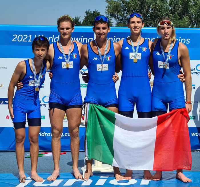 Rowing Junior World Championships, 7 Italian medals, one is gold