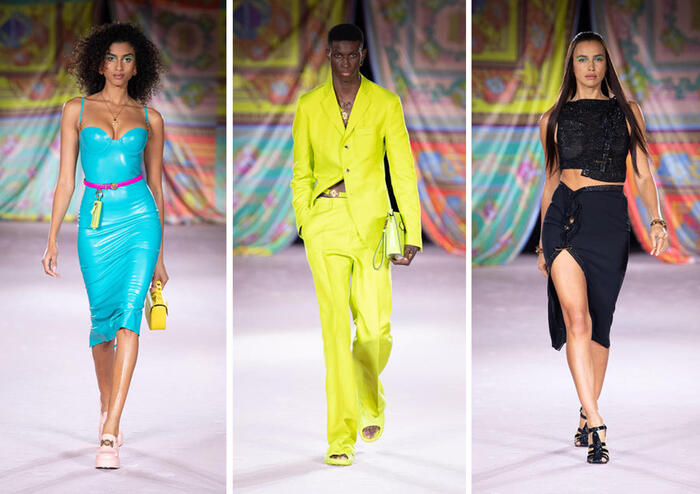 Milano Fashion Week, lo show di Versace è una parata di stelle: sfilano Dua  Lipa e Naomi Campbell