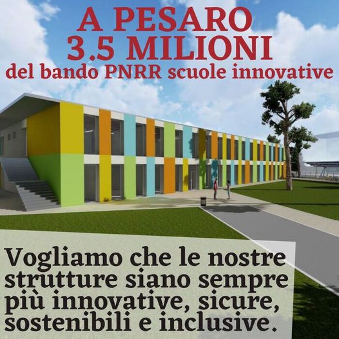 Pnrr Pesaro 3 5 mln per riqualificare scuola