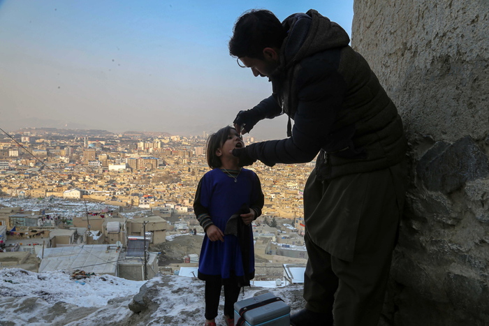 Kabul Campagna Vaccinazione Antipolio Per Bambini Afgani Primopiano