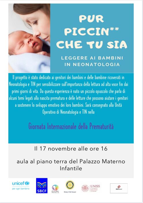 Giornata prematurità, letture ad alta voce per i neonati – Notizie