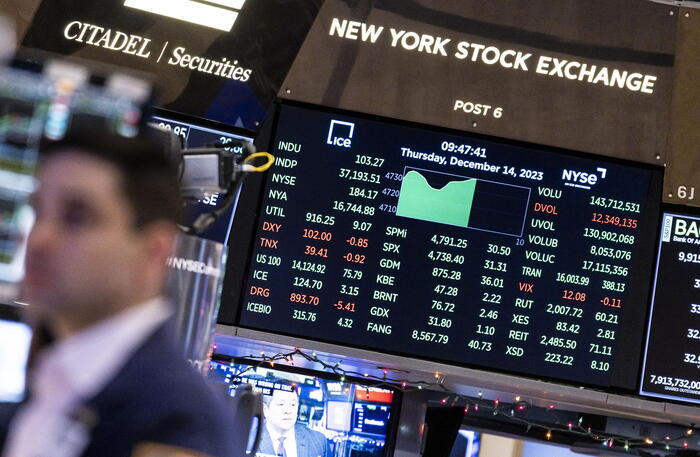 Wall Street apre contrastata, Dj -0,25%, Nasdaq +0,45%