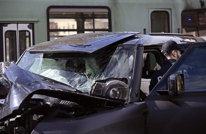 Incidente d auto per Ciro Immobile scontro con un tram a Roma