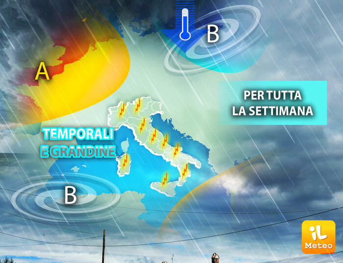 Temporali Sull'Italia Per Tutta La Settimana - Cronaca - ANSA