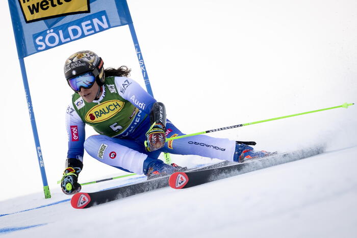 Skiing: Brignone recovers and wins in giant slalom in Solden – Skiing – Ansa.it